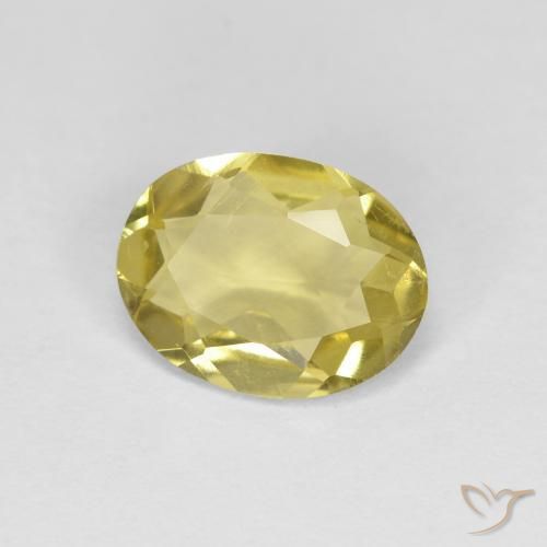 Béryl doré Jaune doré léger naturelle ovale, 1.07 ct, VS
