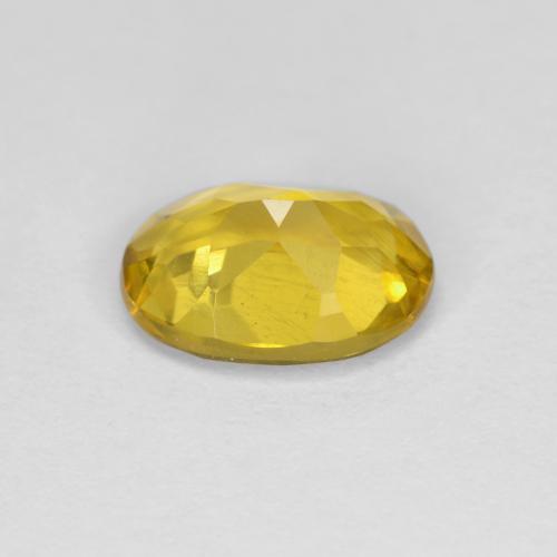 Béryl doré Jaune foncé naturelle Coupe ovale, 1.06 ct, VS