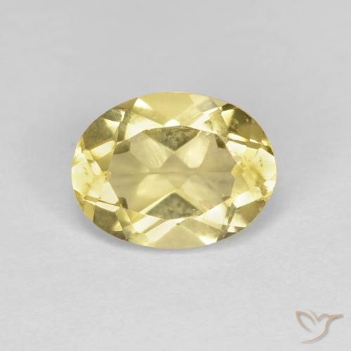1.38ct Naturel Jaune terreux léger Béryl doré, ovale, VS