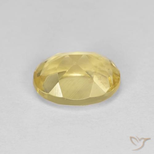 Béryl doré Jaune terreux léger naturelle ovale, 1.38 ct, VS
