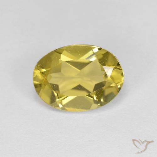 1.33ct Naturel Jaune clair Béryl doré, ovale, VS