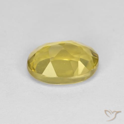 Béryl doré Jaune clair naturelle ovale, 1.33 ct, VS