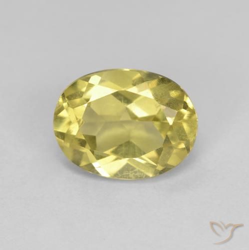 1.29ct Naturel Jaune clair Béryl doré, ovale, VS