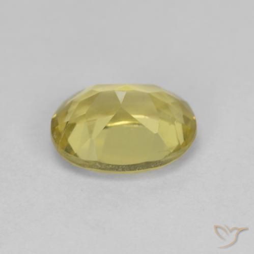 Béryl doré Jaune clair naturelle ovale, 1.29 ct, VS