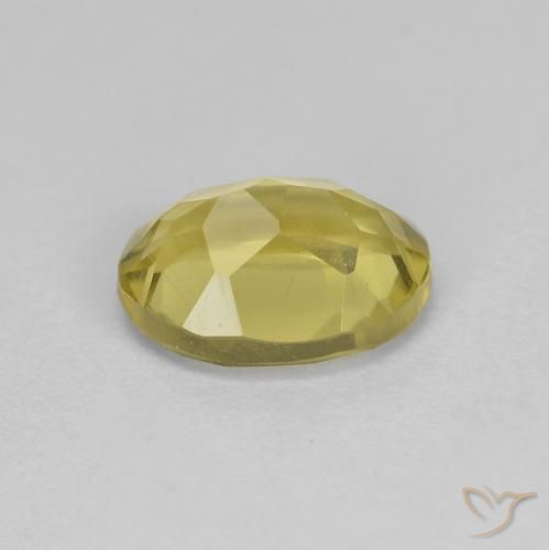 Béryl doré Jaune clair naturelle Coupe ovale, 1.24 ct, VS