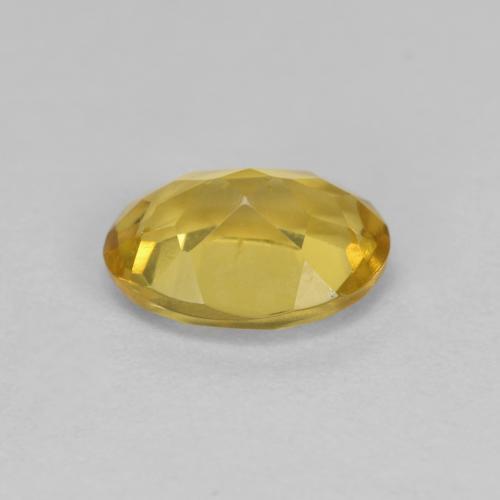 Béryl doré jaune naturelle coupe ovale, 1,10 ct, VS
