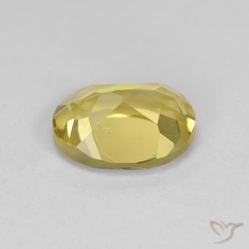Béryl doré Jaune moyen naturelle ovale, 1.25 ct, VS