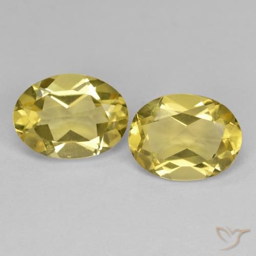 2.34ctw Naturel Jaune automnal Béryl doré, ovale, VVS-VS