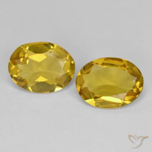 1.96ctw Naturel Jaune foncé Béryl doré, ovale, VS