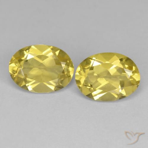 2.35ctw Naturel Jaune moelleux Béryl doré, ovale, VS
