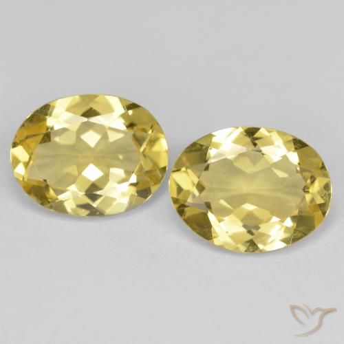 3.93ctw Naturel Jaune moyen-léger Béryl doré, ovale, VVS-VS