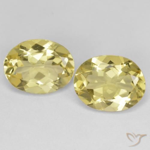 4.61ctw Naturel Jaune moyen-léger Béryl doré, ovale, VVS-VS