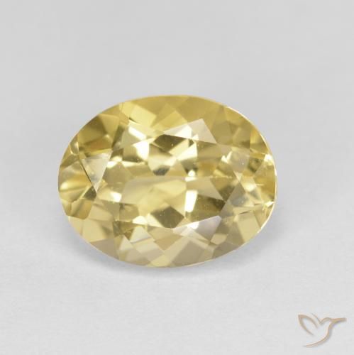 2.76ct Naturel Jaune moyen Béryl doré, ovale, VVS-VS