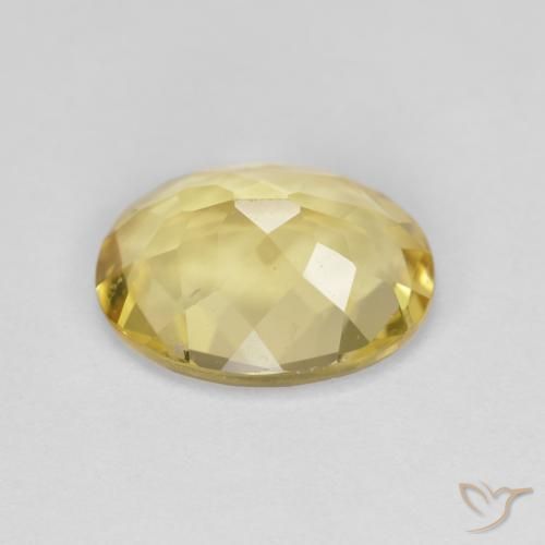Béryl doré Jaune Toscane naturelle ovale, 2.46 ct, VVS