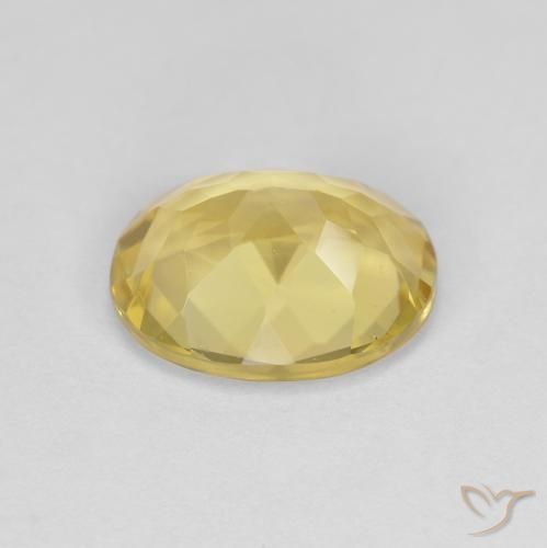 Béryl doré Jaune Toscane naturelle ovale, 2.32 ct, VS