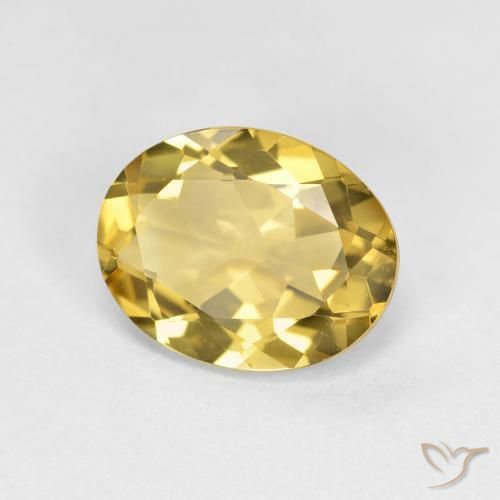 Béryl doré Doré jaunâtre naturelle Coupe ovale, 1.91 ct, VVS-VS
