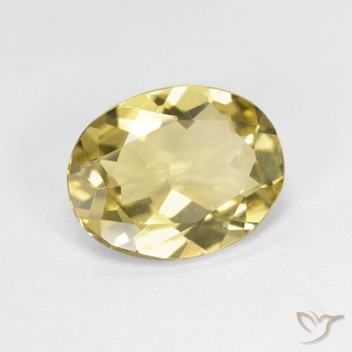 Béryl doré Jaune Toscane naturelle ovale, 1.91 ct, VVS