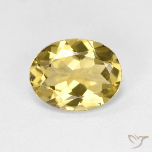 1.99ct Naturel Jaune clair Béryl doré, ovale, VVS-VS