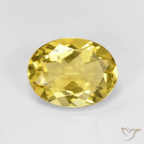 2.19ct Naturel Jaune clair Béryl doré, ovale, VVS-VS