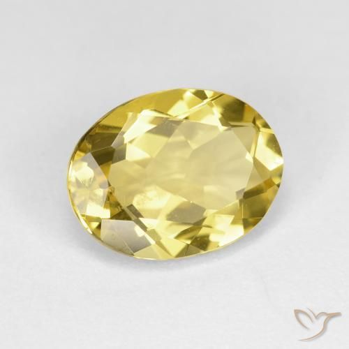 Béryl doré Jaune clair naturelle ovale, 2.19 ct, VVS-VS