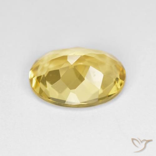 Béryl doré Jaune clair naturelle ovale, 2.19 ct, VVS-VS