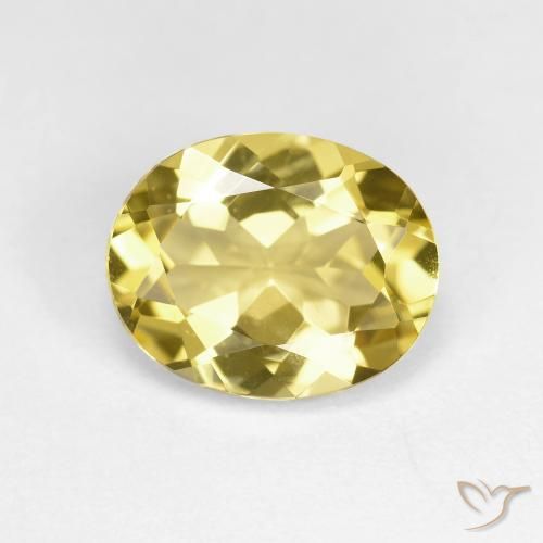 2.19ct Naturel Jaune Toscane Béryl doré, ovale, VVS-VS