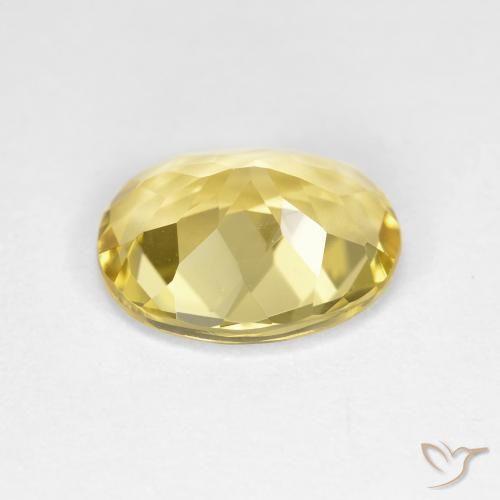 Béryl doré Jaune Toscane naturelle ovale, 2.19 ct, VVS-VS