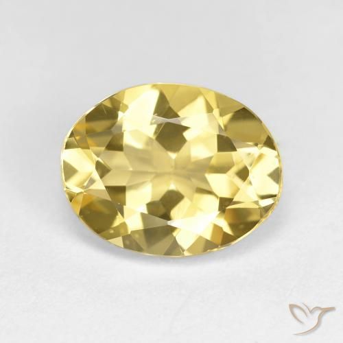 2.50ct Naturel Jaune clair Béryl doré, ovale, VVS-VS