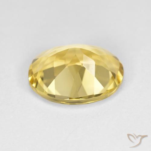 Béryl doré Jaune clair naturelle ovale, 2.50 ct, VVS-VS