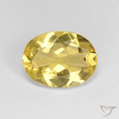 2.00ct Naturel Jaune clair Béryl doré, ovale, VVS-VS