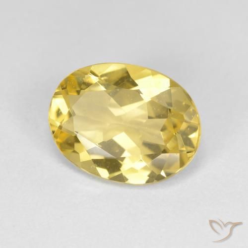 Béryl doré Jaune clair naturelle ovale, 2.00 ct, VVS-VS
