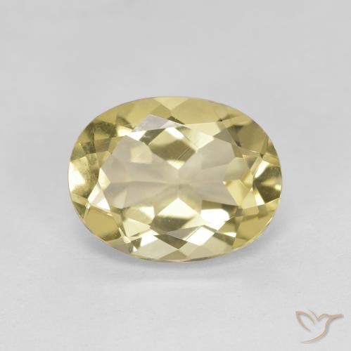2.53ct Naturel Jaune clair Béryl doré, ovale, VVS