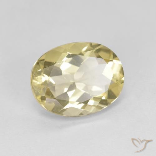 Béryl doré Jaune clair naturelle ovale, 2.53 ct, VVS