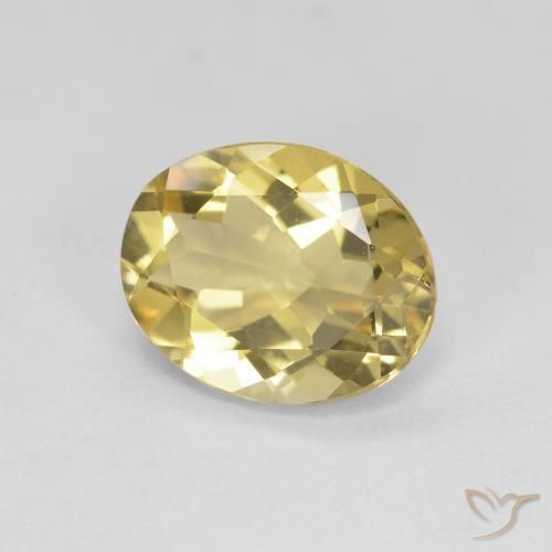 Béryl doré Jaune clair naturelle ovale, 2.31 ct, VVS