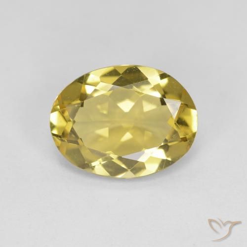 Béryl doré Jaune moyen naturelle ovale, 2.08 ct, VVS