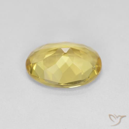 Béryl doré Jaune moyen naturelle ovale, 2.08 ct, VVS