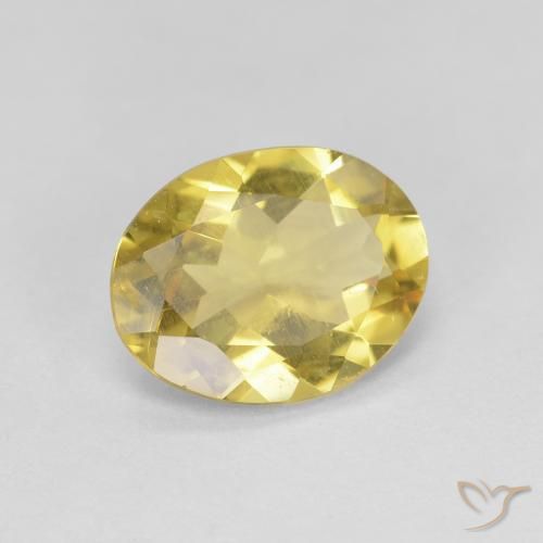 Béryl doré Doré jaunâtre naturelle ovale, 2.04 ct, VS