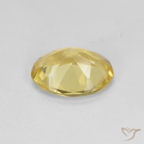 Béryl doré Jaune clair naturelle ovale, 2.08 ct, VVS-VS
