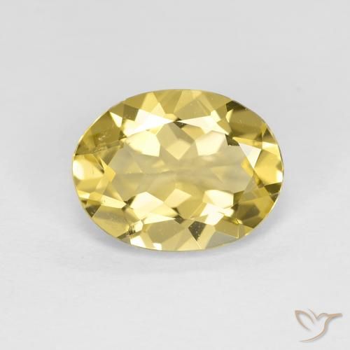 Béryl doré Jaune doré léger naturelle ovale, 2.04 ct, VVS-VS