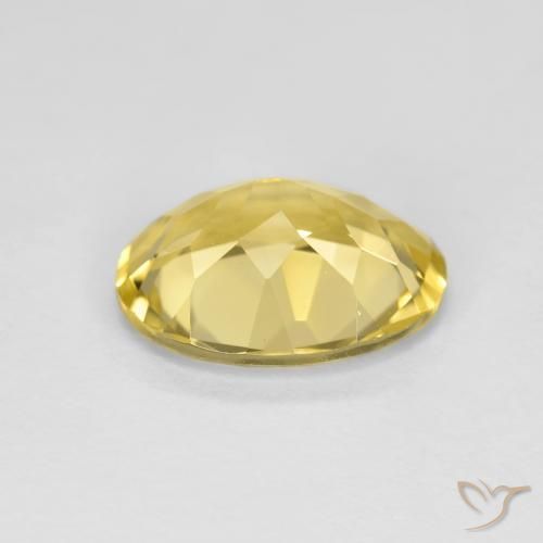 Béryl doré Jaune doré léger naturelle ovale, 2.04 ct, VVS-VS