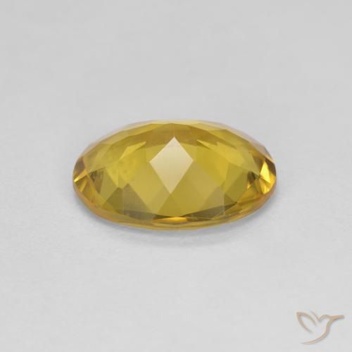 Béryl doré jaune naturelle coupe ovale, 1,84 ct, VS