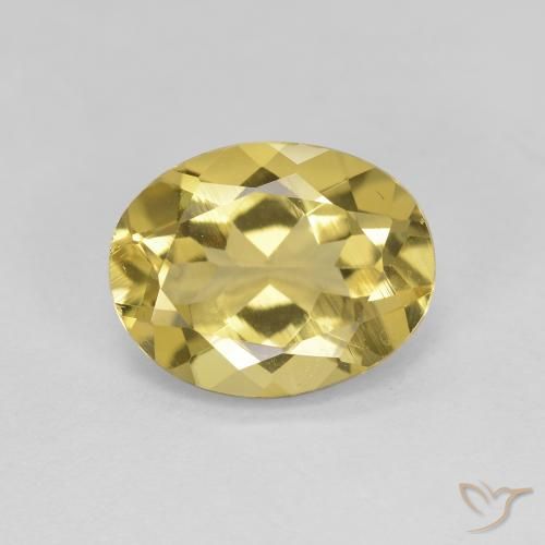 Béryl doré Jaune clair naturelle ovale, 2.39 ct, VS
