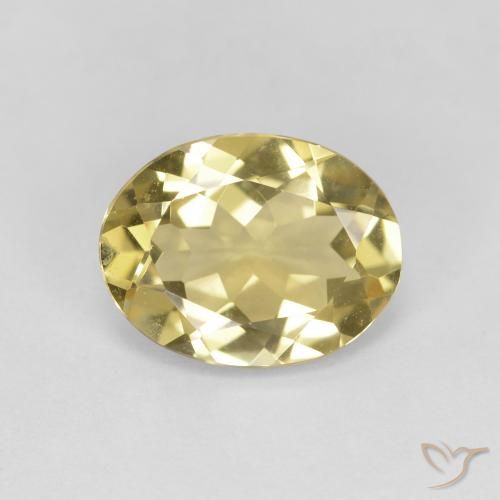 2.18ct Naturel Doré léger Béryl doré, ovale, VS