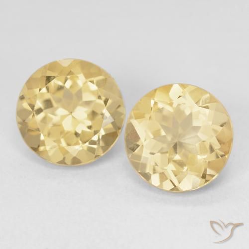 Achetez naturel 5,20ct jaune béryl doré gems, coupe roude, en provenance madagascar chez gemselect. en stock, livraison internationale!
