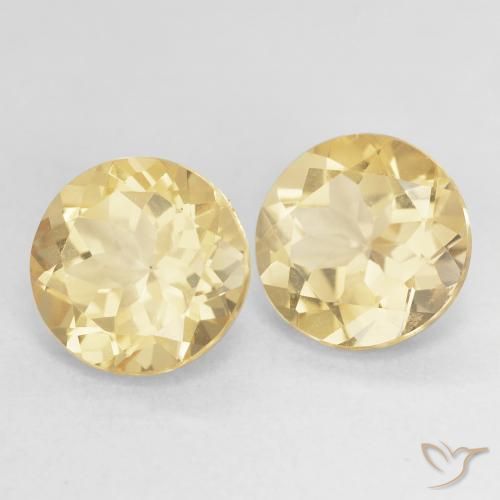 Achetez naturel 5,20ct jaune béryl doré gems, coupe roude, en provenance madagascar chez gemselect. en stock, livraison internationale!