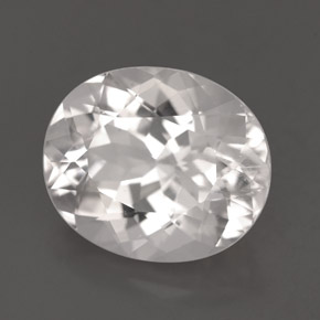 Goshenite blanc naturelle coupe ovale, 5,94 ct, VS