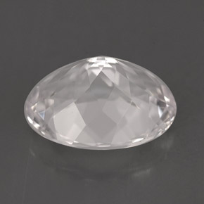 Goshenite blanc naturelle coupe ovale, 5,55 ct, VVS-VS