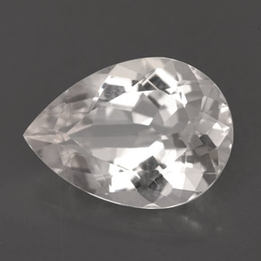 Goshenite blanc naturelle en forme de poire, 5,26 ct, VVS-VS