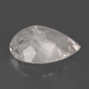 Goshenite blanc naturelle en forme de poire, 5,26 ct, VVS-VS