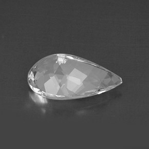 Goshenite blanc naturelle en forme de poire, 5,15 ct, VVS-VS